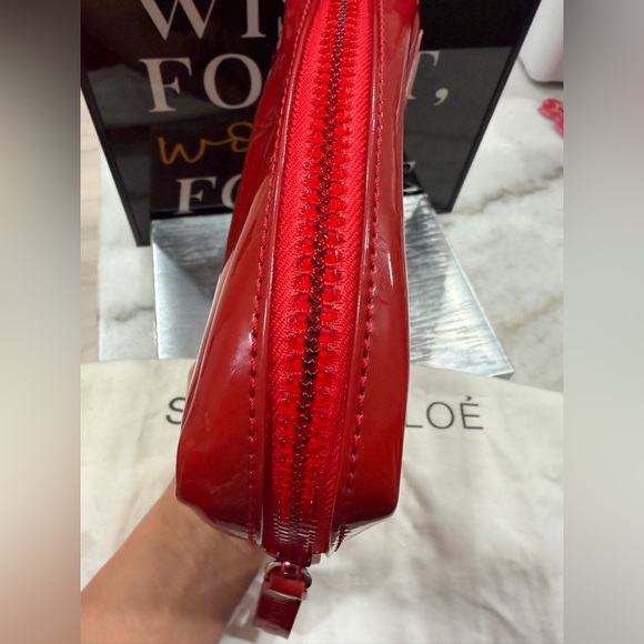 Excellent condition See By Chloe Glossy Red Clutch with dust bag - Picture 6 of 7